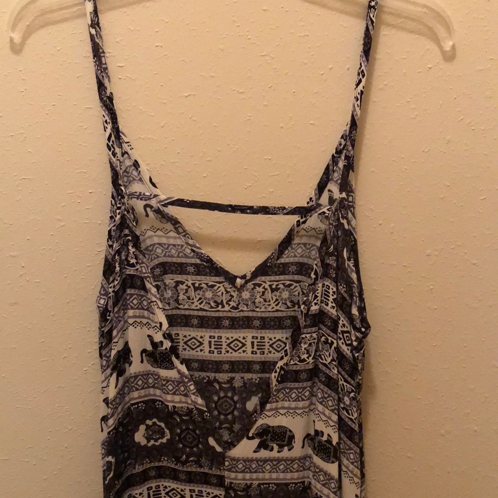 B&W Elephant Maxi Dress - Picture 4 of 6